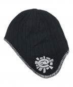 ALWAYSオールウェイズ）の古着「Ear Flap Beanie/イヤーワッチニット帽/耳当て付きニット帽/ビーニー/イヤーカフ」｜ブラック