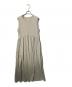 THREE DOTS（スリードッツ）の古着「Long staple yarn gather dress/ノースリーブワンピース」｜ベージュ