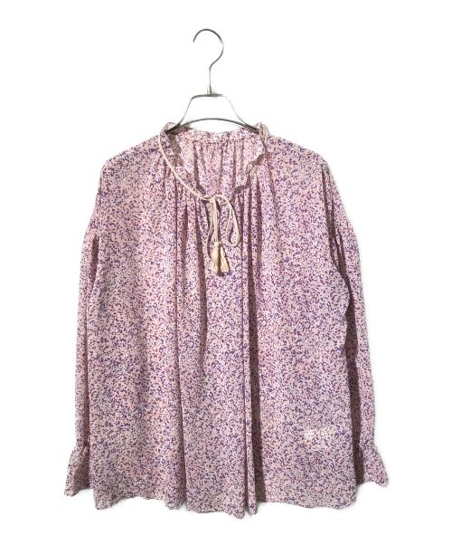 MOGA（モガ）MOGA (モガ) アクアドットPTタッセルブラウス パープル サイズ:SIZE 2の古着・服飾アイテム