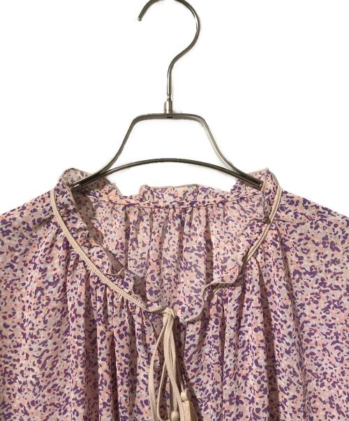 MOGA（モガ）MOGA (モガ) アクアドットPTタッセルブラウス パープル サイズ:SIZE 2の古着・服飾アイテム