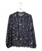 VIVIENNE TAMヴィヴィアンタム）の古着「シアーノーカラーシャツ」｜ネイビー