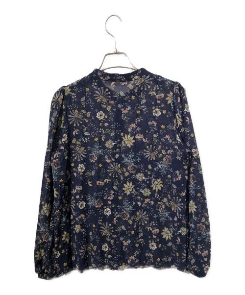 VIVIENNE TAM（ヴィヴィアンタム）VIVIENNE TAM (ヴィヴィアンタム) シアーノーカラーシャツ ネイビー サイズ:SIZE 38の古着・服飾アイテム