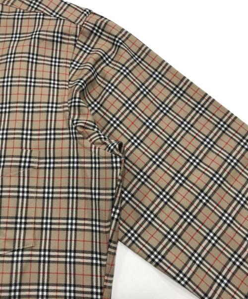 Burberry's（バーバリーズ）Burberry's (バーバリーズ) ウールノヴァチェックシャツ ブラウン サイズ:38の古着・服飾アイテム