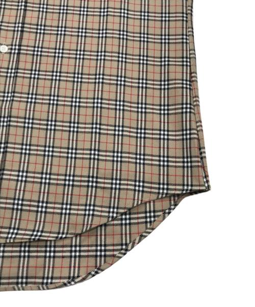 Burberry's（バーバリーズ）Burberry's (バーバリーズ) ウールノヴァチェックシャツ ブラウン サイズ:38の古着・服飾アイテム