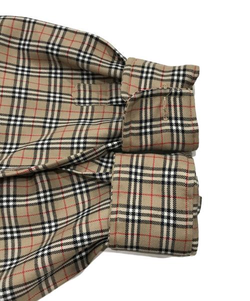 Burberry's（バーバリーズ）Burberry's (バーバリーズ) ウールノヴァチェックシャツ ブラウン サイズ:38の古着・服飾アイテム