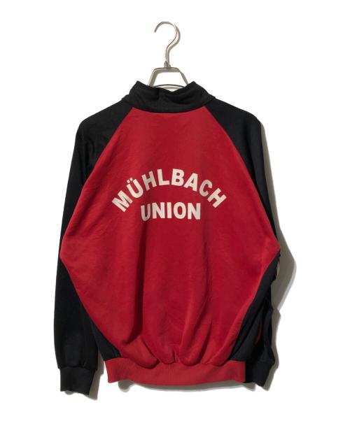 adidas（アディダス）adidas (アディダス) トラックジャケット/ジャージ ブラック×レッド サイズ:Mの古着・服飾アイテム