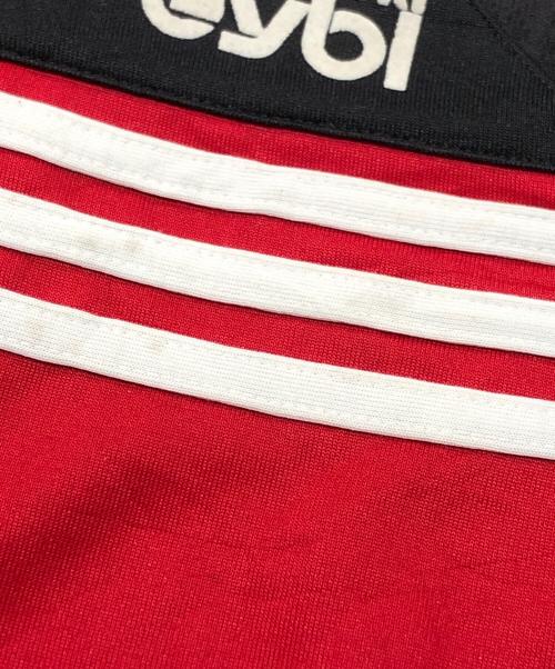 adidas（アディダス）adidas (アディダス) トラックジャケット/ジャージ ブラック×レッド サイズ:Mの古着・服飾アイテム