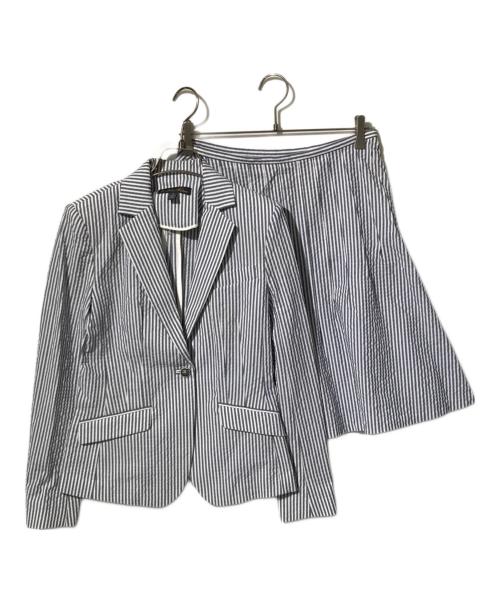 BROOKS BROTHERS（ブルックスブラザーズ）BROOKS BROTHERS (ブルックスブラザーズ) シアサッカーセットアップスーツ ブルー×ホワイト サイズ:Oの古着・服飾アイテム