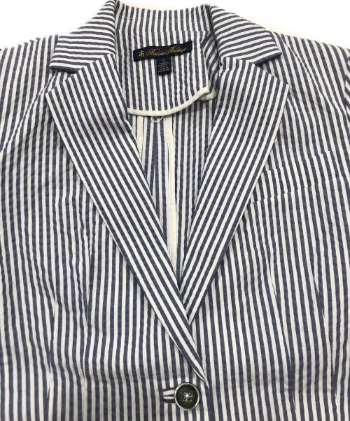 BROOKS BROTHERS（ブルックスブラザーズ）BROOKS BROTHERS (ブルックスブラザーズ) シアサッカーセットアップスーツ ブルー×ホワイト サイズ:Oの古着・服飾アイテム