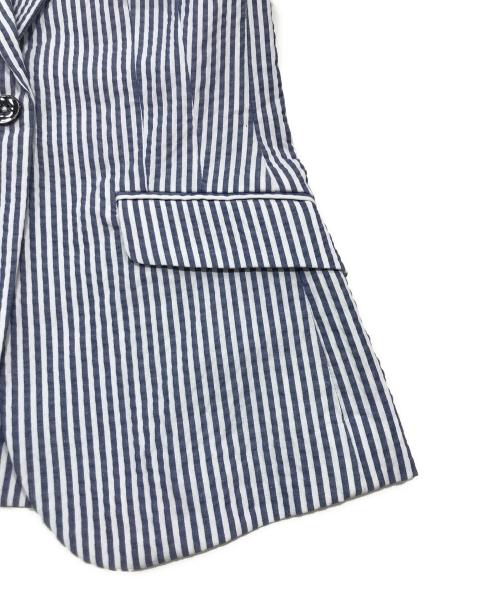 BROOKS BROTHERS（ブルックスブラザーズ）BROOKS BROTHERS (ブルックスブラザーズ) シアサッカーセットアップスーツ ブルー×ホワイト サイズ:Oの古着・服飾アイテム