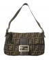 中古・古着 FENDI (フェンディ) マンマバケットショルダーバッグ ブラウン：150000円