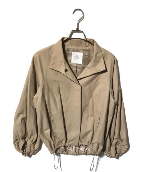 La boutique BonBon（ラブティックボンボン）La boutique BonBon (ラブティックボンボン) ショートブルゾン ベージュ サイズ:Freeの古着・服飾アイテム