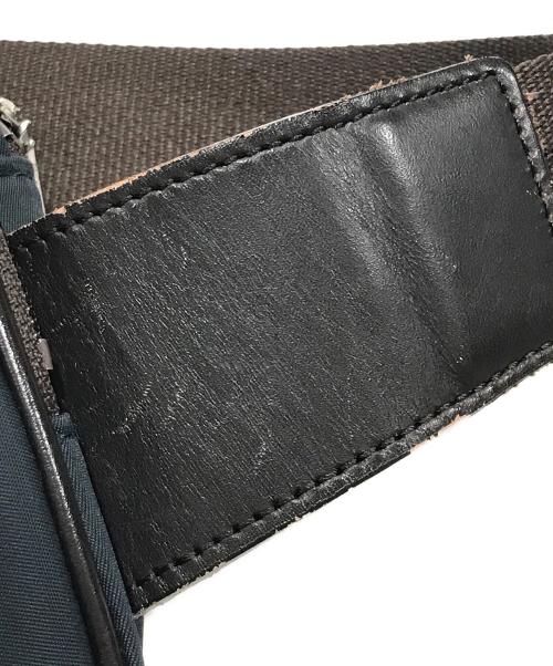 BURBERRY BLACK LABEL（バーバリーブラックレーベル）BURBERRY BLACK LABEL (バーバリーブラックレーベル) ウエストバッグ ネイビー×ブラウンの古着・服飾アイテム
