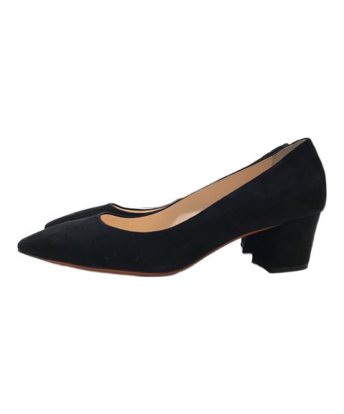 Santoni（サントーニ）Santoni (サントーニ) ポインテッドトゥパンプス ブラック サイズ:23.5の古着・服飾アイテム