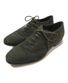 Santoni（サントーニ）の古着「スエードレースアップシューズ」｜カーキ