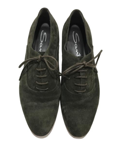 Santoni（サントーニ）Santoni (サントーニ) スエードレースアップシューズ カーキ サイズ:23.5の古着・服飾アイテム
