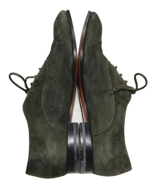 Santoni（サントーニ）Santoni (サントーニ) スエードレースアップシューズ カーキ サイズ:23.5の古着・服飾アイテム