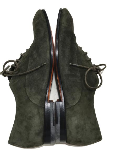 Santoni（サントーニ）Santoni (サントーニ) スエードレースアップシューズ カーキ サイズ:23.5の古着・服飾アイテム