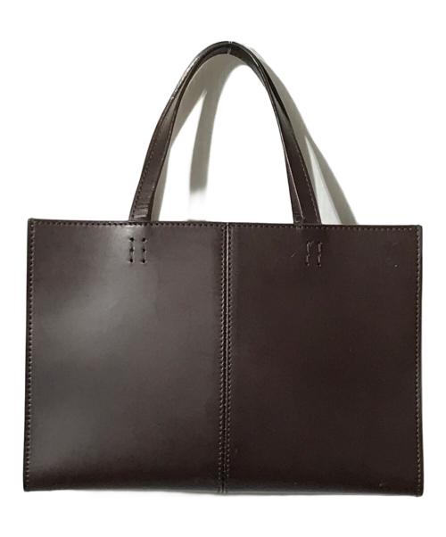 土屋鞄（ツチヤカバン）土屋鞄 (ツチヤカバン) レザーハンドバッグ ブラウンの古着・服飾アイテム