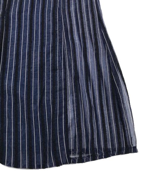 EMPORIO ARMANI（エンポリオ アルマーニ）EMPORIO ARMANI (エンポリオ アルマーニ) シアーテーラードジャケット ネイビー サイズ:38の古着・服飾アイテム