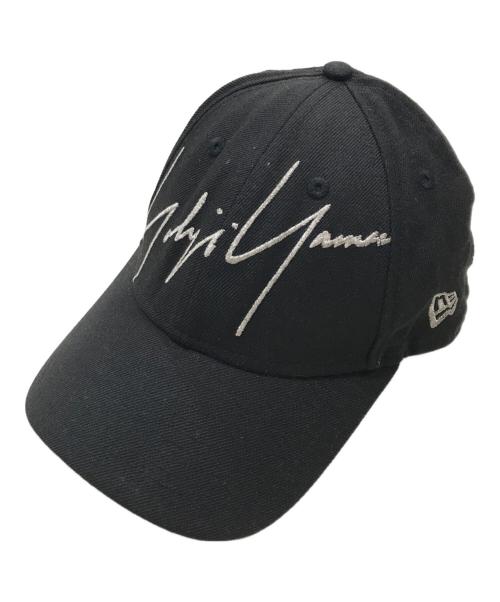 Yohji Yamamoto pour homme（ヨウジヤマモト プールオム）Yohji Yamamoto pour homme (ヨウジヤマモト プールオム) New Era (ニューエラ) キャップ ブラックの古着・服飾アイテム