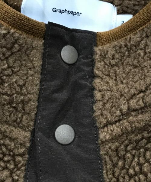 Graphpaper（グラフペーパー）Graphpaper (グラフペーパー) ウールボアハイネックプルオーバー ブラウン サイズ:2の古着・服飾アイテム