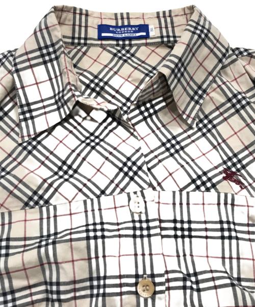 BURBERRY BLUE LABEL（バーバリー ブルー レーベル）BURBERRY BLUE LABEL (バーバリー ブルー レーベル) ノヴァチェックノースリーブシャツ ベージュ サイズ:38の古着・服飾アイテム