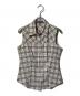 BURBERRY BLUE LABEL（バーバリー ブルー レーベル）の古着「ノヴァチェックノースリーブシャツ」｜ベージュ