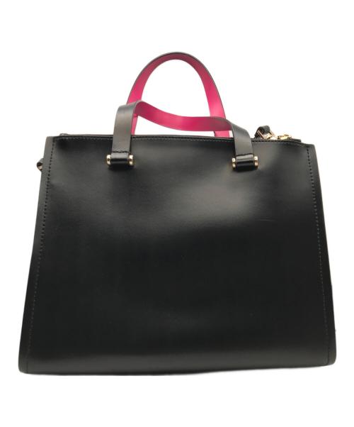 Kate Spade（ケイトスペード）Kate Spade (ケイトスペード) 2WAYバッグ ブラック×ピンクの古着・服飾アイテム