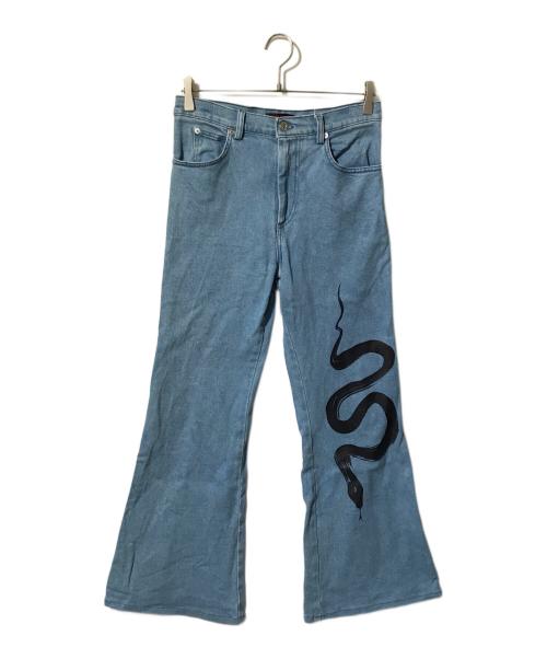 LUU DAN（ルーダン）LUU DAN (ルーダン) スネークデニムパンツ インディゴ サイズ:28の古着・服飾アイテム