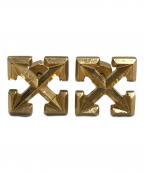 OFFWHITEオフホワイト）の古着「ARROW mini Earrings in Gold/ピアス」｜ゴールド