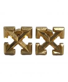 OFFWHITE（オフホワイト）の古着「ARROW mini Earrings in Gold/ピアス」｜ゴールド