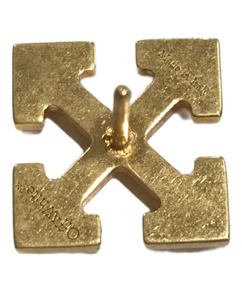 OFFWHITE（オフホワイト）OFFWHITE (オフホワイト) ARROW mini Earrings in Gold/ピアス ゴールドの古着・服飾アイテム