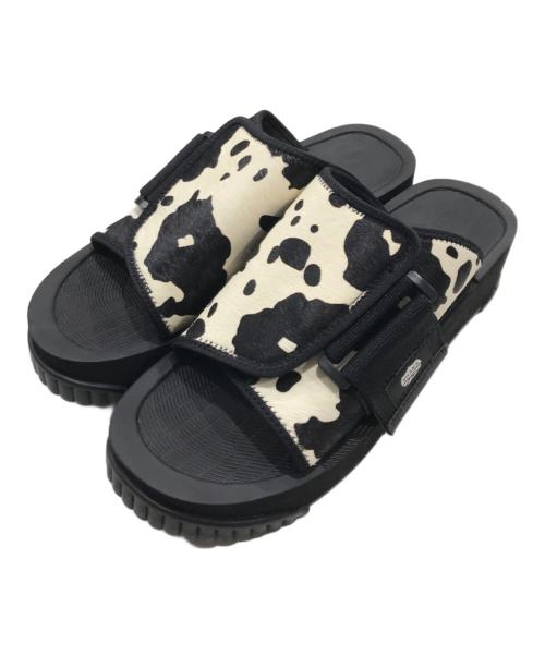 shaka（シャカ）shaka (シャカ) X-PACKER PLATFORM COWHAIR ブラック×ホワイト サイズ:US7/UK6/EU40の古着・服飾アイテム