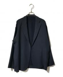 UNITED ARROWS & SONS（ユナイテッドアローズ＆サンズ）の古着「DAISUKE OBANA PE BUTTONLES JACKET」｜ネイビー