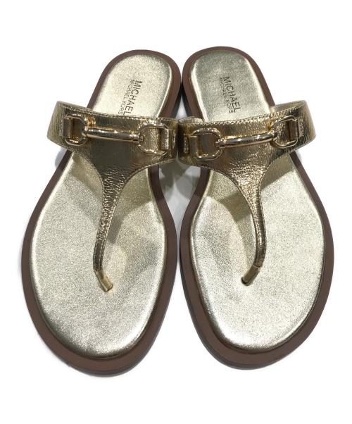 MICHAEL KORS（マイケルコース）MICHAEL KORS (マイケルコース) ストラップサンダル ゴールド サイズ:5.5Mの古着・服飾アイテム