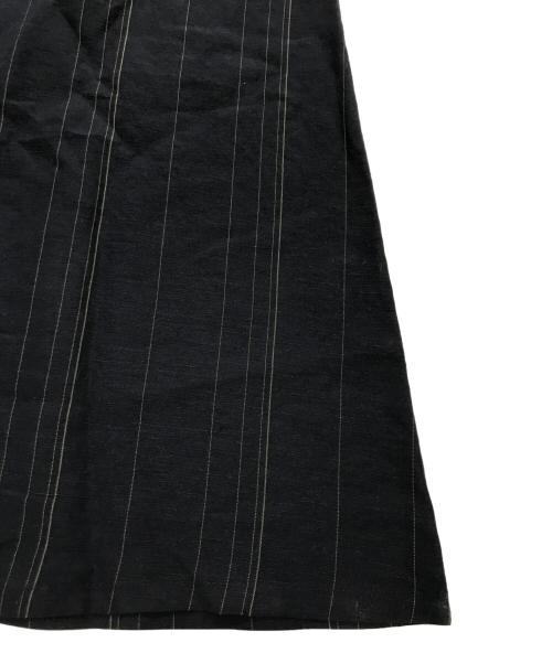GALERIE VIE（ギャルリーヴィー）GALERIE VIE (ギャルリーヴィー) リネンキュプラシルク オールインワン ブラック サイズ:36の古着・服飾アイテム