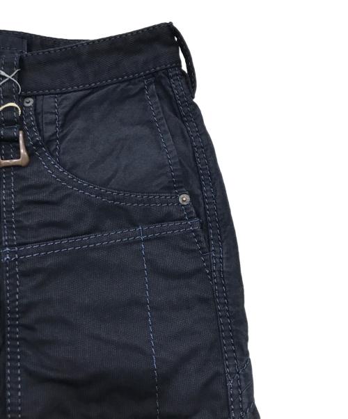 Cherry Sunburst（チェリーサンバースト）Cherry Sunburst (チェリーサンバースト) ステッチフレアパンツ ネイビー サイズ:XLの古着・服飾アイテム