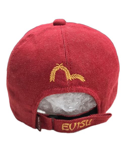 EVISU（エヴィス）EVISU (エヴィス) 刺繍ロゴキャップ レッドの古着・服飾アイテム