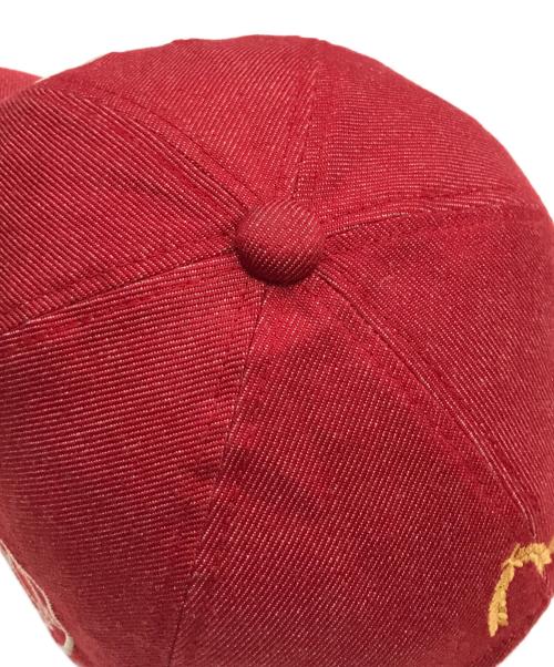 EVISU（エヴィス）EVISU (エヴィス) 刺繍ロゴキャップ レッドの古着・服飾アイテム