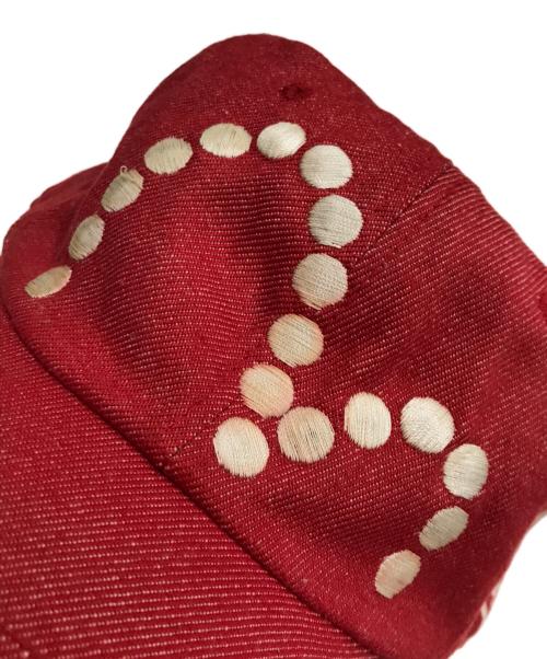 EVISU（エヴィス）EVISU (エヴィス) 刺繍ロゴキャップ レッドの古着・服飾アイテム