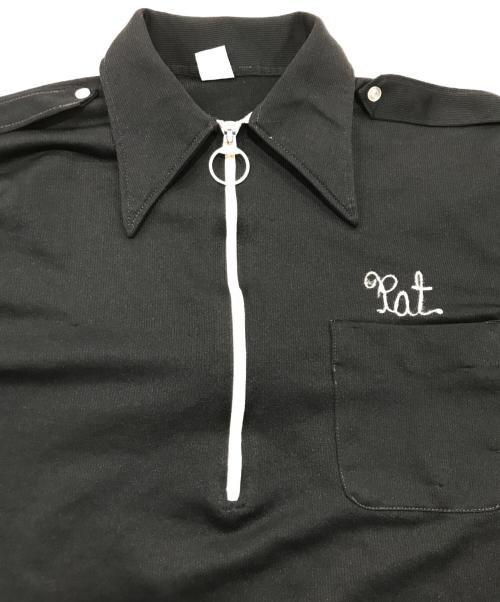 Hilton（ヒルトン）Hilton (ヒルトン) ボウリングシャツジップシャツ ブラック サイズ:ｌの古着・服飾アイテム