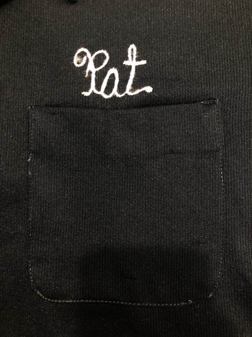 Hilton（ヒルトン）Hilton (ヒルトン) ボウリングシャツジップシャツ ブラック サイズ:ｌの古着・服飾アイテム
