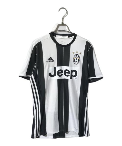 adidas（アディダス）adidas (アディダス) レプリカゲームシャツ/サッカーユニフォーム ホワイト×ブラック サイズ:Mの古着・服飾アイテム