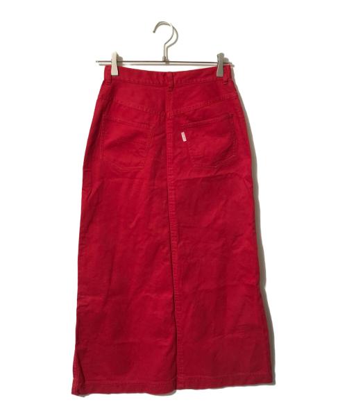 PINK HOUSE（ピンクハウス）PINK HOUSE (ピンクハウス) ロングスカート/コットンスカート レッド サイズ:Lの古着・服飾アイテム