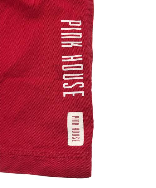 PINK HOUSE（ピンクハウス）PINK HOUSE (ピンクハウス) ロングスカート/コットンスカート レッド サイズ:Lの古着・服飾アイテム