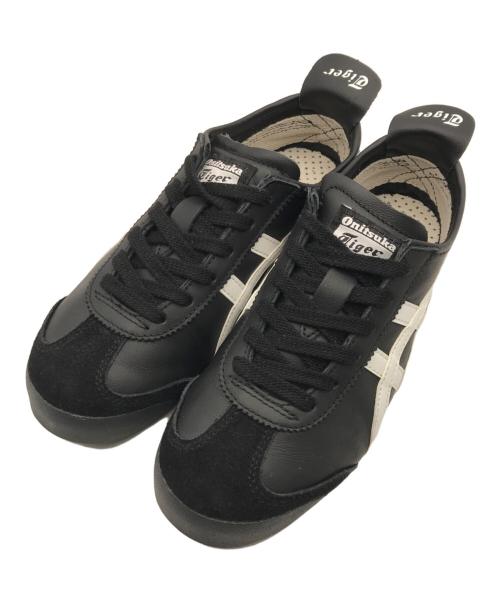 Onitsuka Tiger（オニツカタイガー）Onitsuka Tiger (オニツカタイガー) MEXICO'66ローカットスニーカー ブラック サイズ:22.5㎝の古着・服飾アイテム