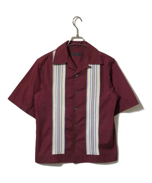 PRADA（プラダ）PRADA (プラダ) ボーリングシャツ レッド サイズ:XSの古着・服飾アイテム