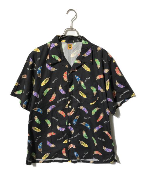 HUMAN MADE（ヒューマンメイド）HUMAN MADE (ヒューマンメイド) フェザーアロハシャツ/半袖シャツ ブラック サイズ:XXLの古着・服飾アイテム