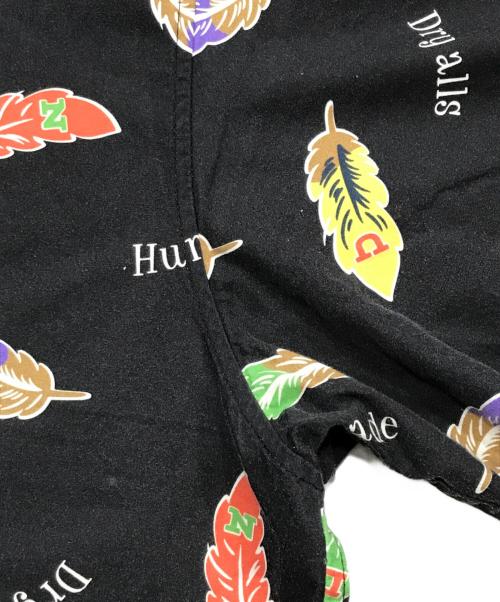 HUMAN MADE（ヒューマンメイド）HUMAN MADE (ヒューマンメイド) フェザーアロハシャツ/半袖シャツ ブラック サイズ:XXLの古着・服飾アイテム